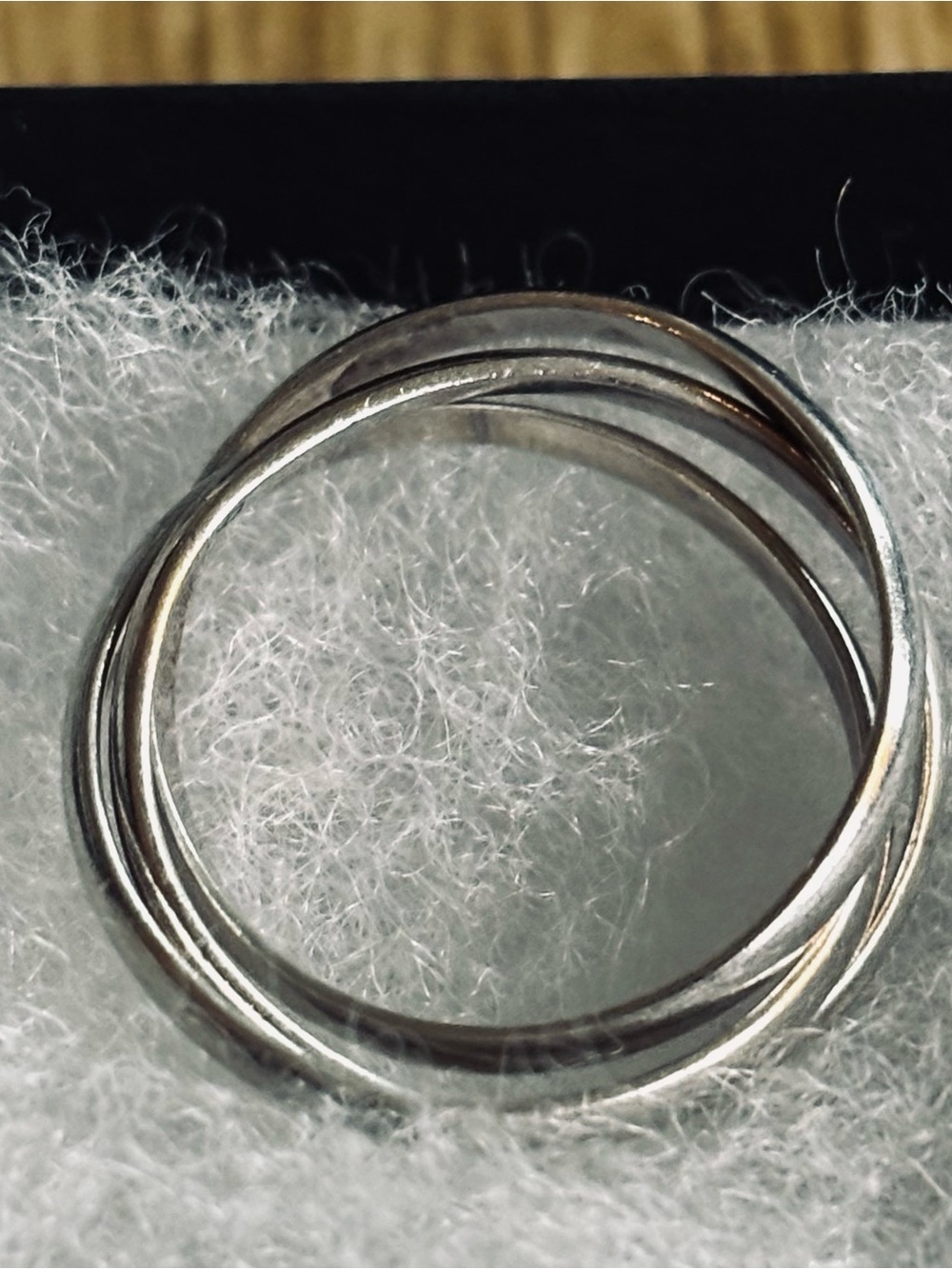 Sterling Silver Interlocking Trio Ring